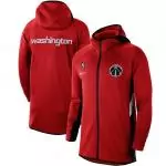 nike veste zipper hoodie nba washington wizards red authentic